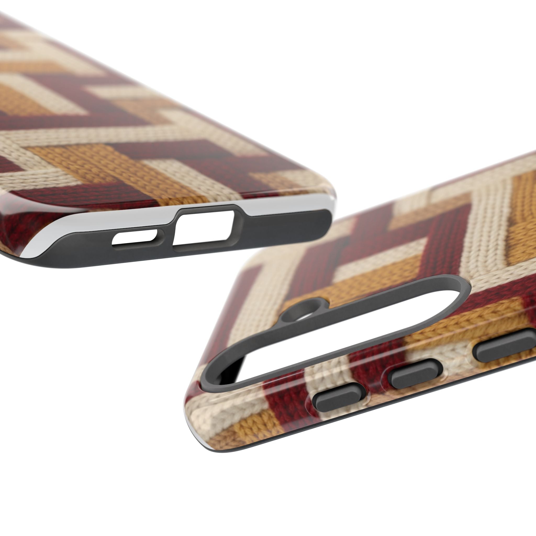 Yarn Pattern Phone Case Cozy Knit Texture Smartphone Protective Cover Elegant Design Mobile Device Cases for Samsung iPhone Pixel Models