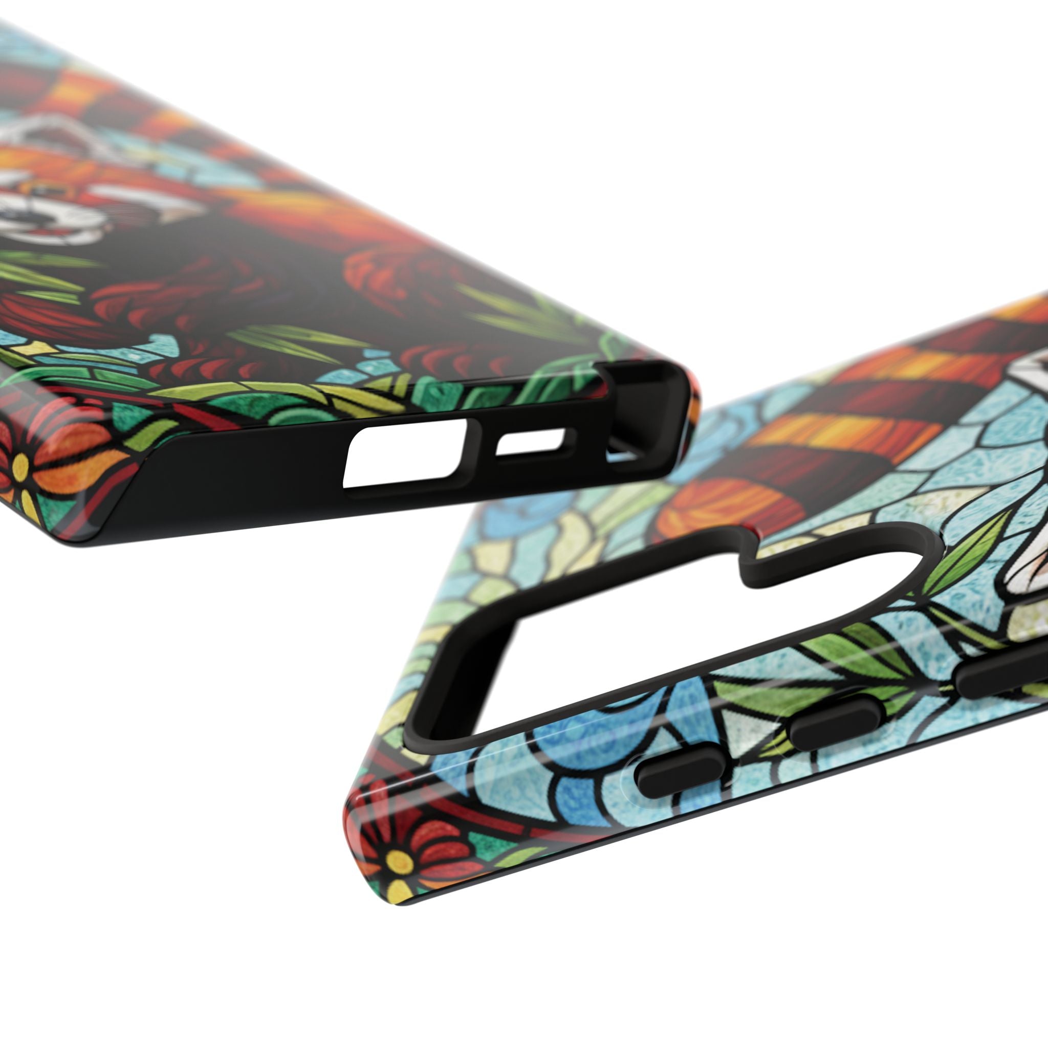 Red Panda Stained Glass Phone Case | Samsung iPhone Pixel