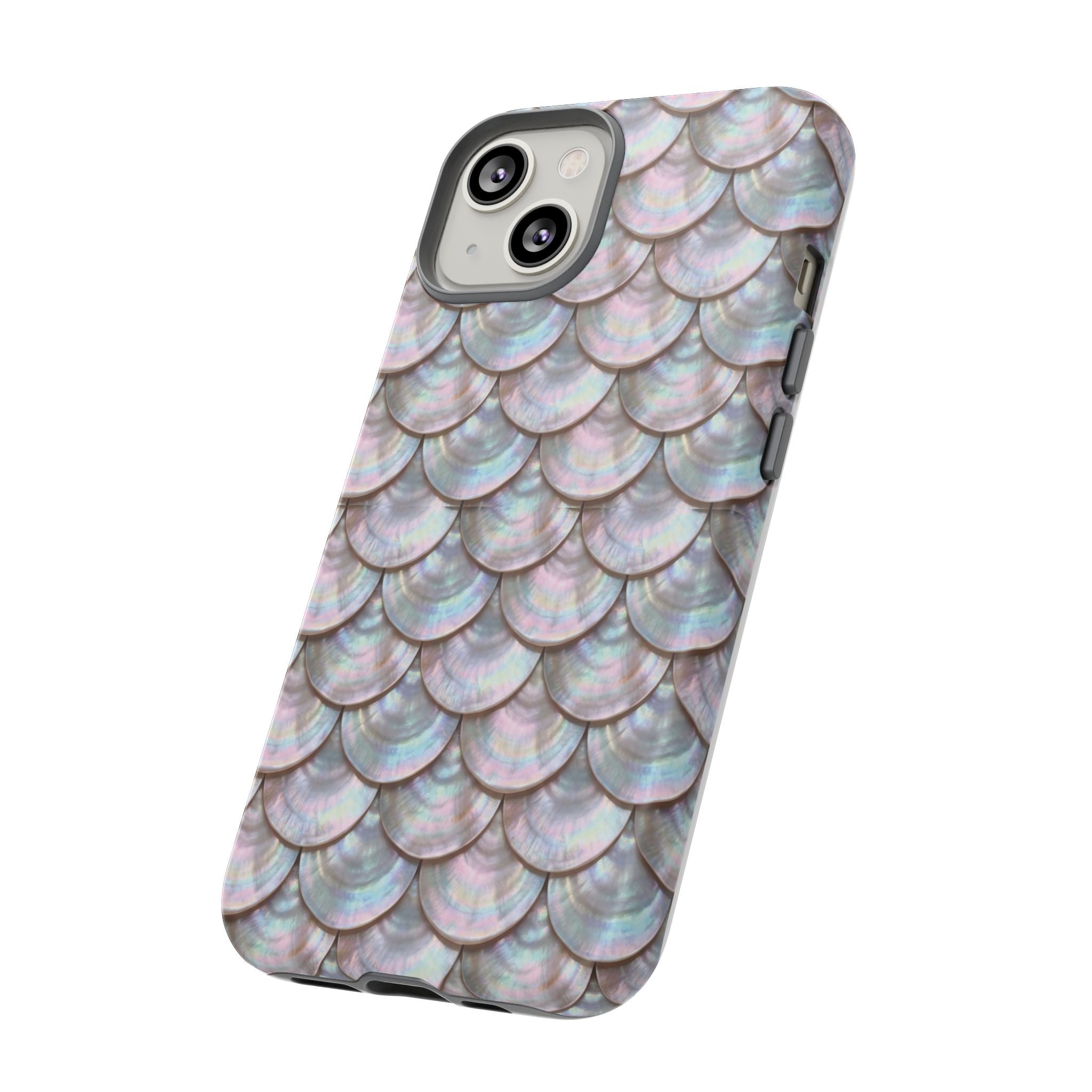 Mother of Pearl Scallop Scale Phone Case — Luxury Galaxy iPhone & Pixel