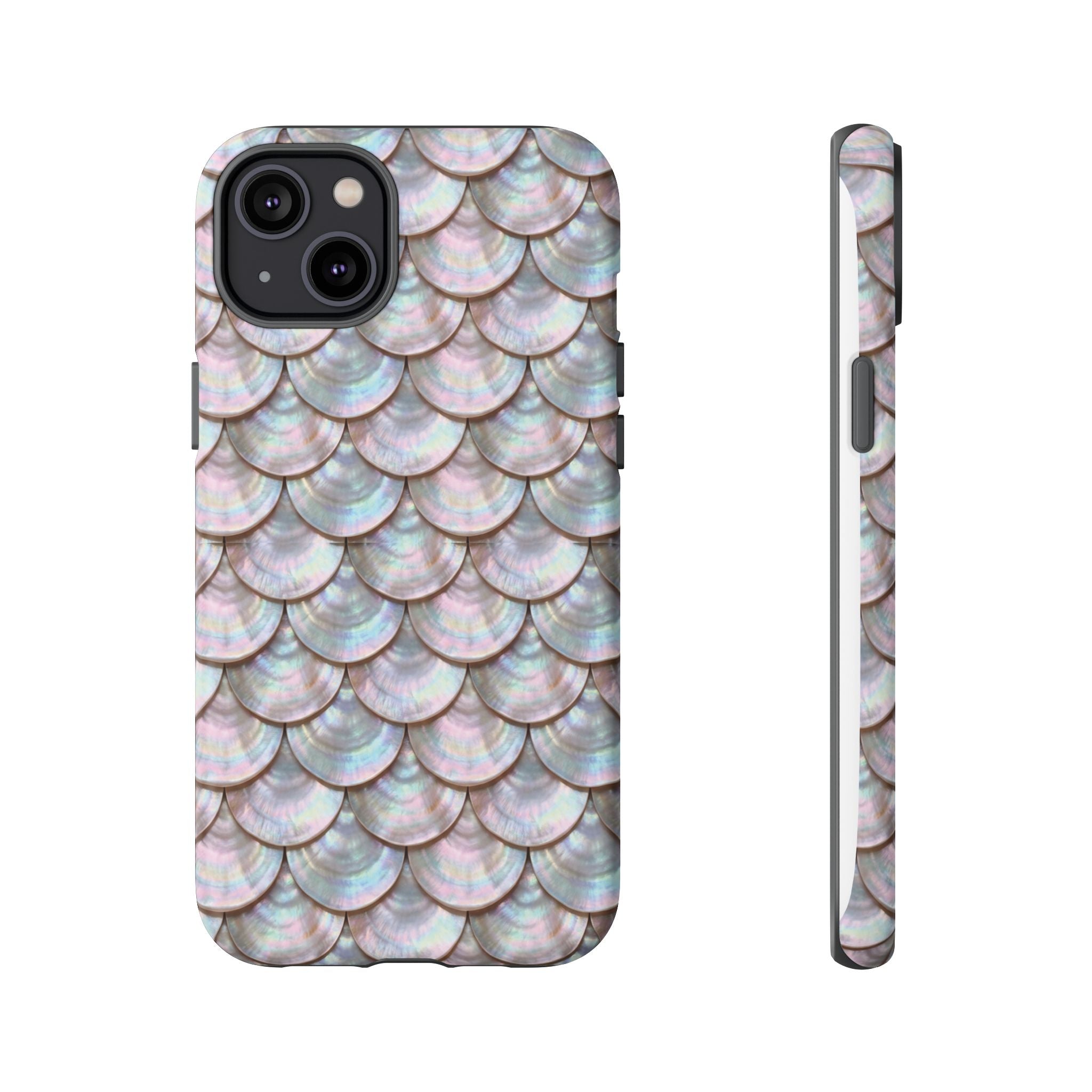 Mother of Pearl Scallop Scale Phone Case — Luxury Galaxy iPhone & Pixel