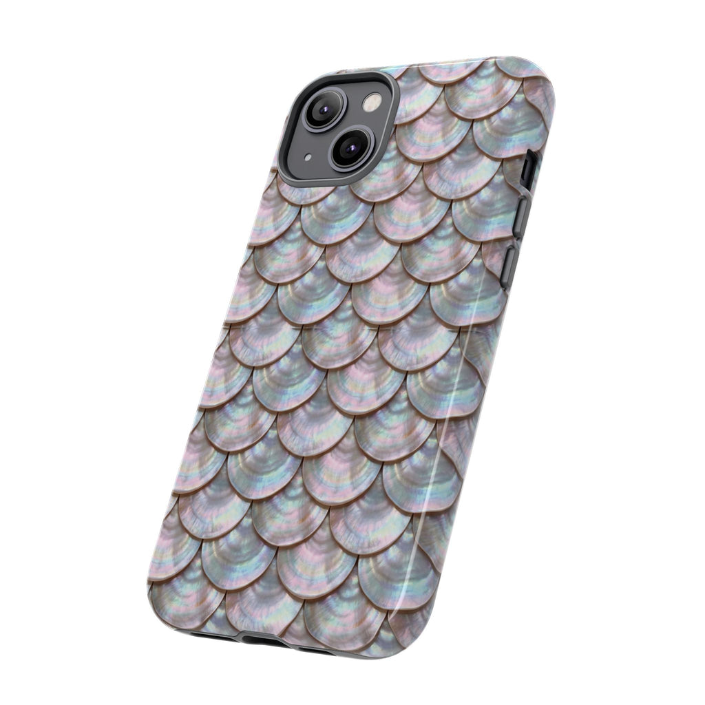 Mother of Pearl Scallop Scale Phone Case — Luxury Galaxy iPhone & Pixel