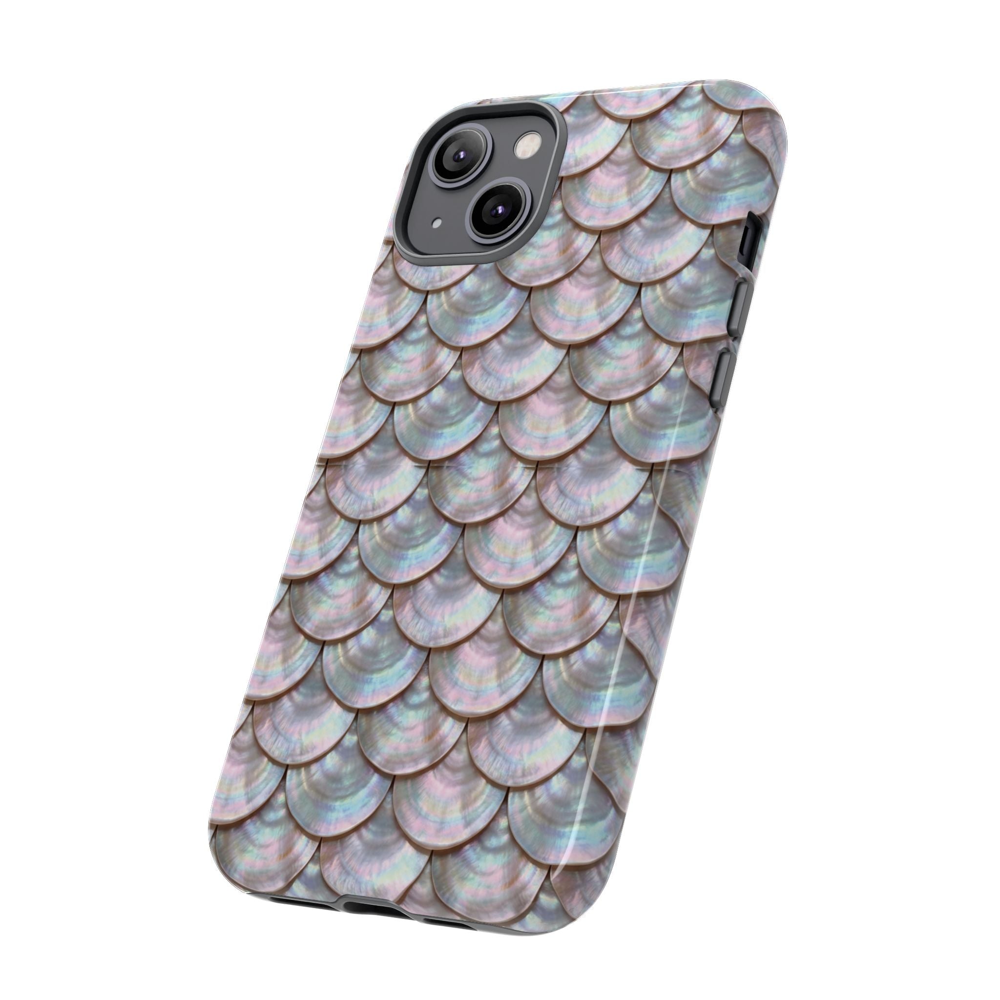 Mother of Pearl Scallop Scale Phone Case — Luxury Galaxy iPhone & Pixel