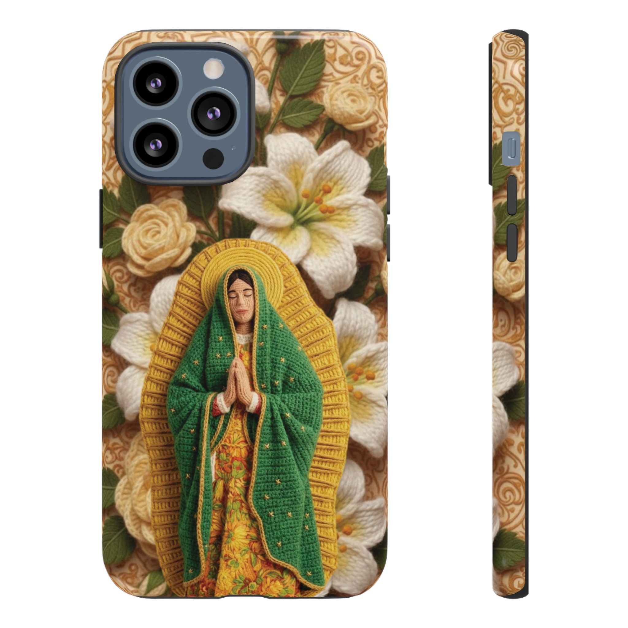 Sacred Our Lady of Guadalupe Virgin Mary Devotional Phone Case iPhone Samsung Galaxy Google Pixel Religious Textured Art Cover Gift