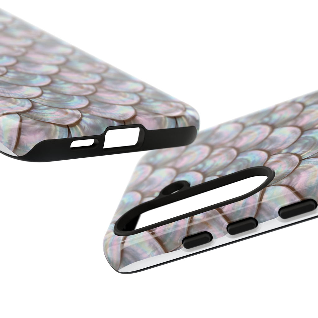 Mother of Pearl Scallop Scale Phone Case — Luxury Galaxy iPhone & Pixel