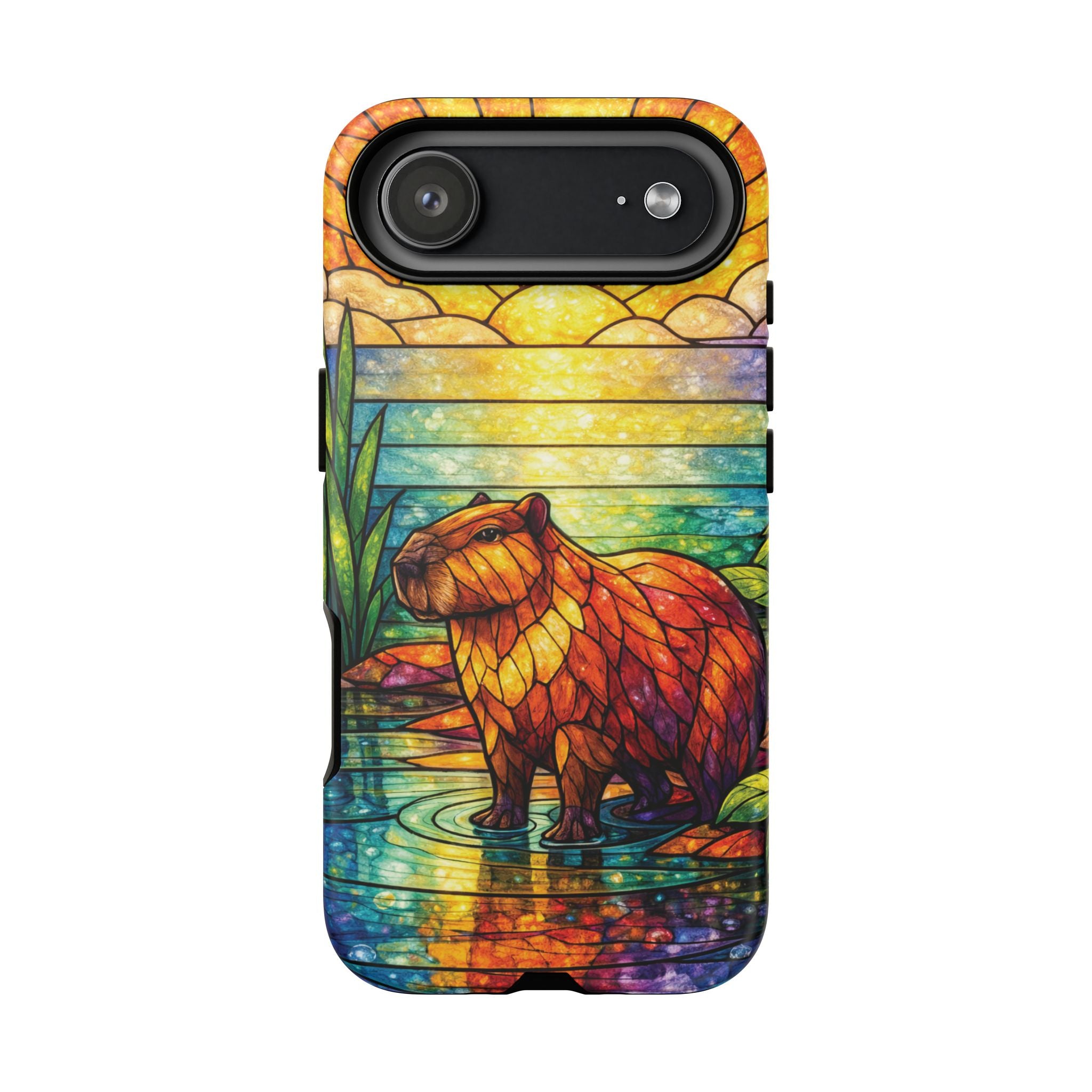 Capybara Stained Glass Galaxy Phone Case — "Tough Cases"