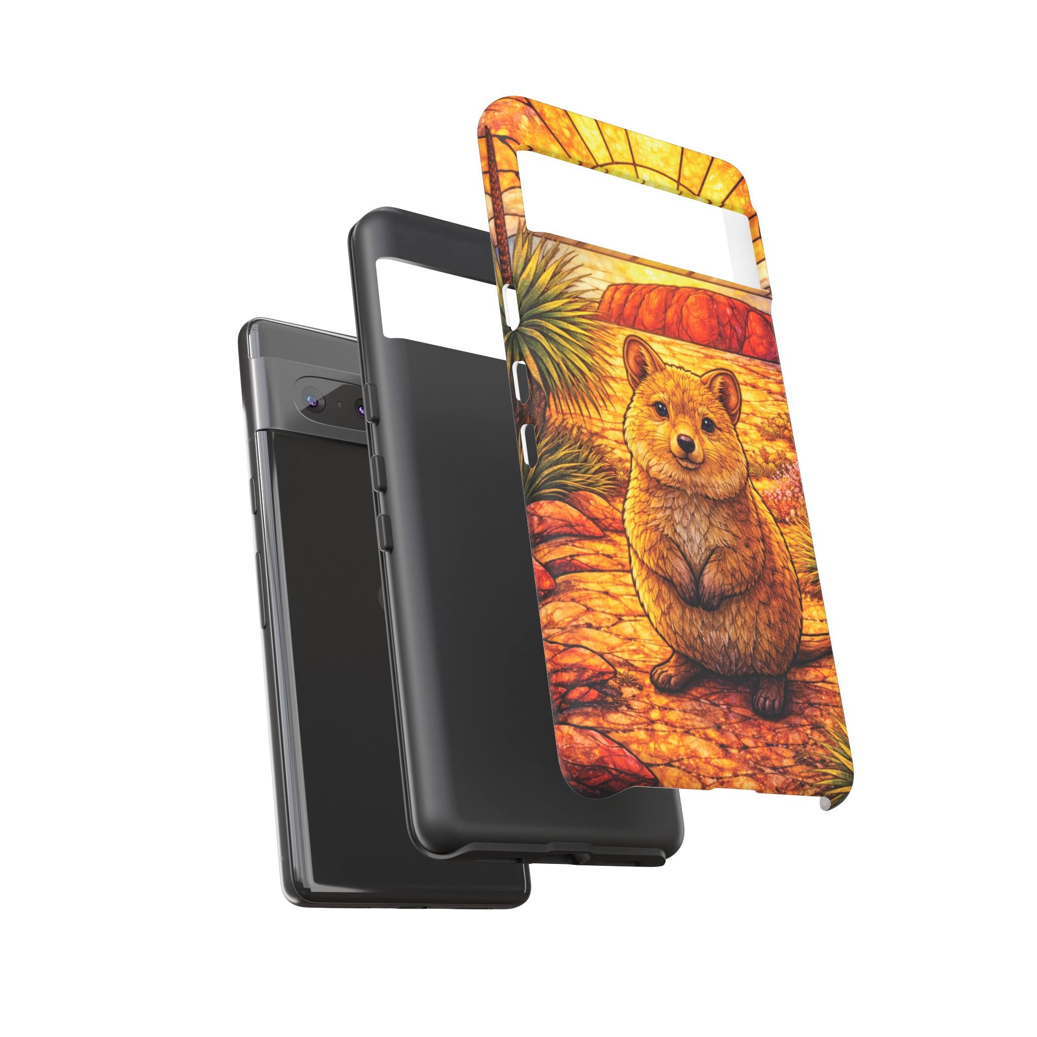 Quokka Stained-Glass Phone Case — Galaxy, iPhone & Pixel