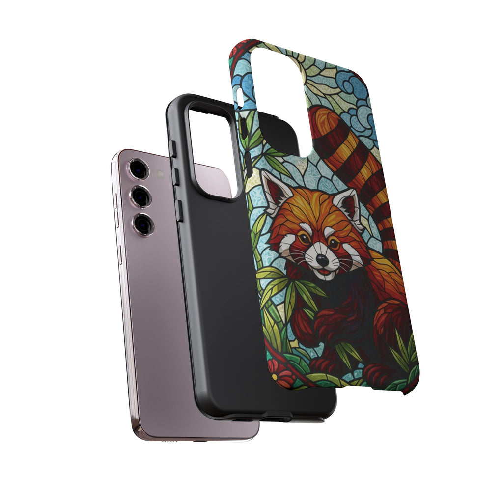 Red Panda Stained Glass Phone Case | Samsung iPhone Pixel