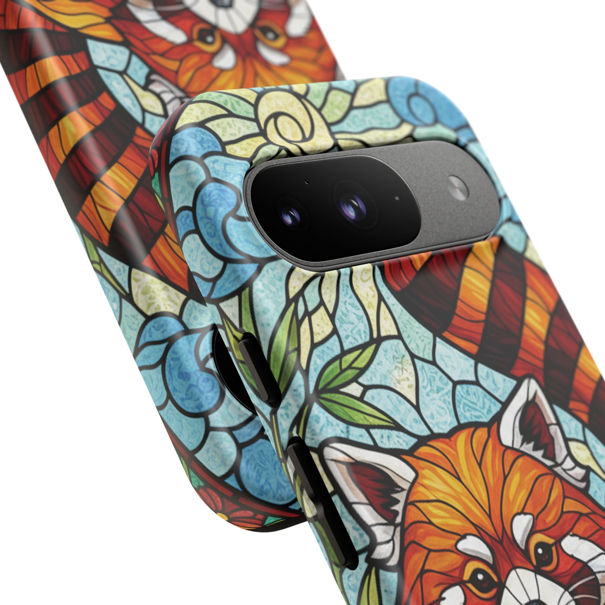 Red Panda Stained Glass Phone Case | Samsung iPhone Pixel