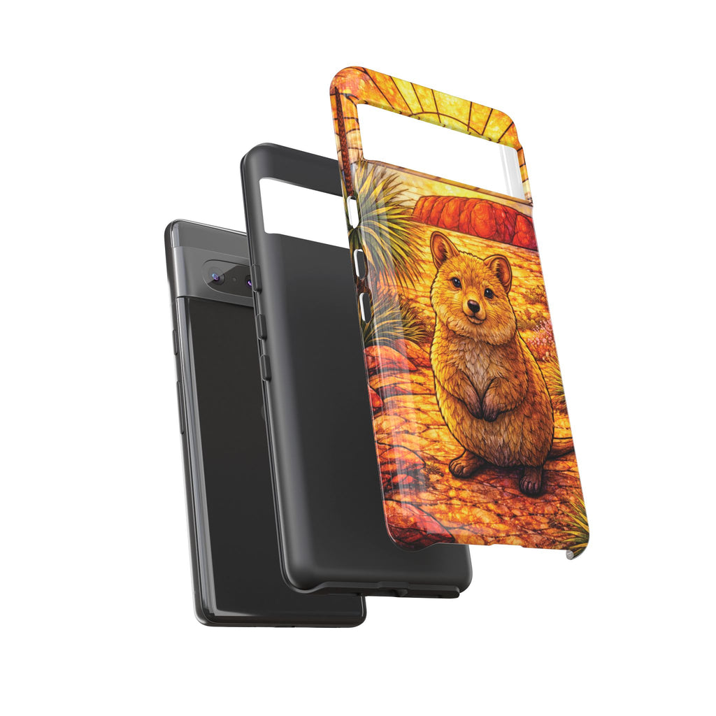 Quokka Stained-Glass Phone Case — Galaxy, iPhone & Pixel