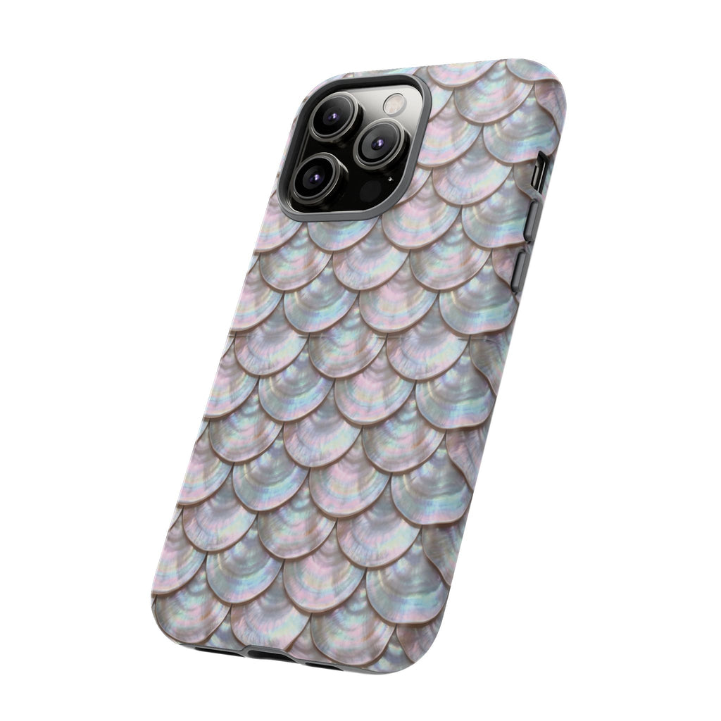 Mother of Pearl Scallop Scale Phone Case — Luxury Galaxy iPhone & Pixel