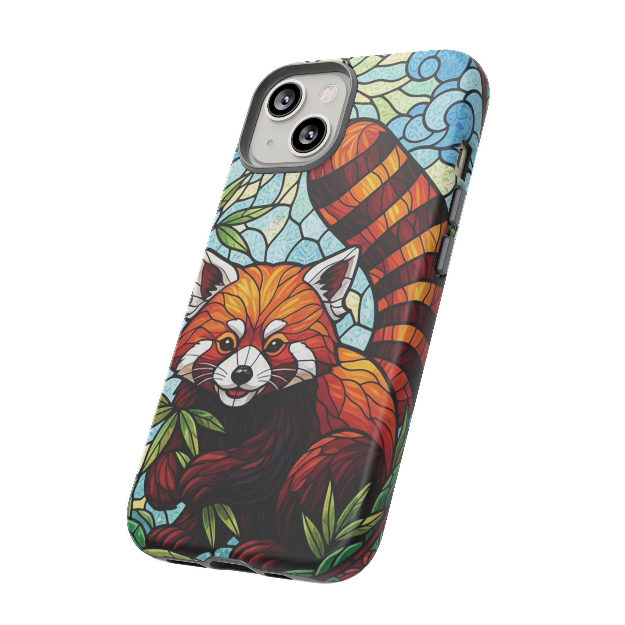 Red Panda Stained Glass Phone Case | Samsung iPhone Pixel