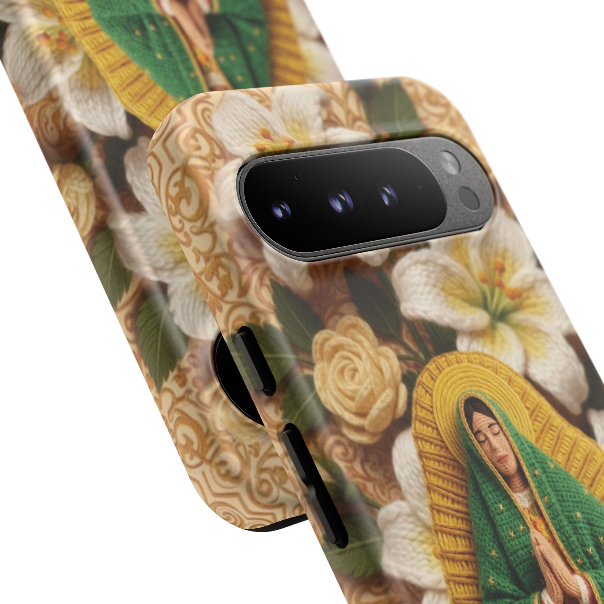 Sacred Our Lady of Guadalupe Virgin Mary Devotional Phone Case iPhone Samsung Galaxy Google Pixel Religious Textured Art Cover Gift