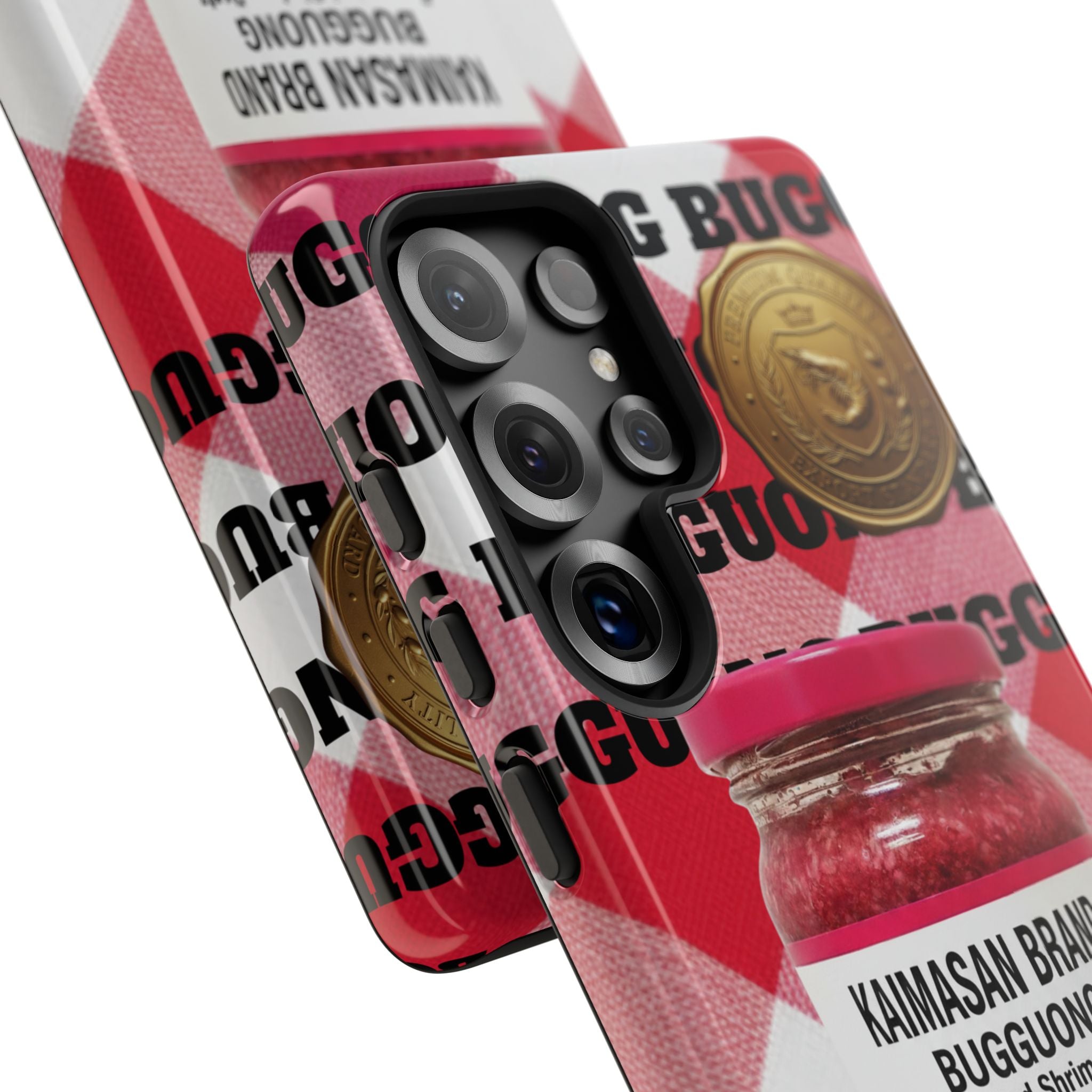 Red Gingham Phone Case Filipino Food Lover Gingham Pattern Phone Accessory Foodie Philippine Cuisine Lover Gift for Foodies