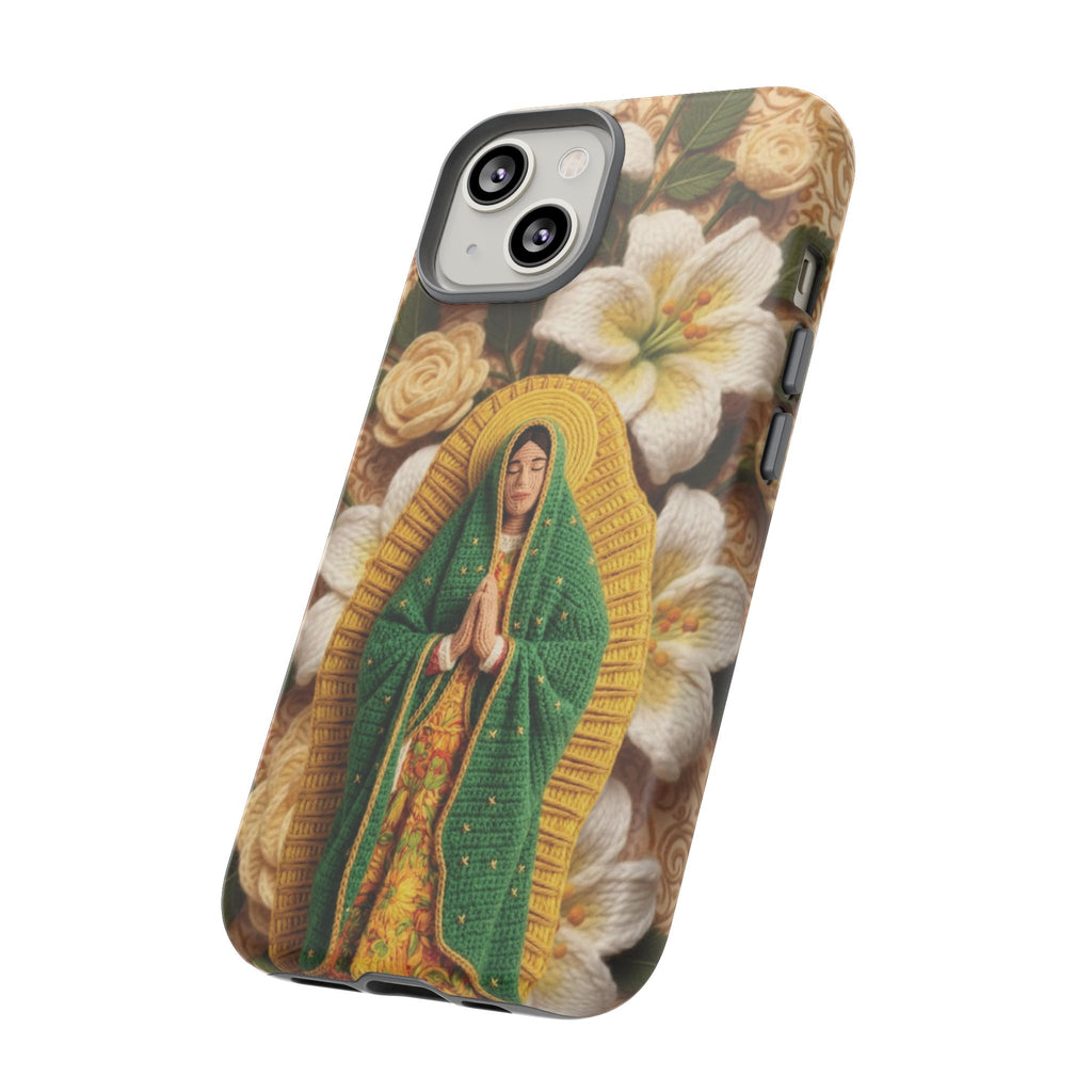 Sacred Our Lady of Guadalupe Virgin Mary Devotional Phone Case iPhone Samsung Galaxy Google Pixel Religious Textured Art Cover Gift