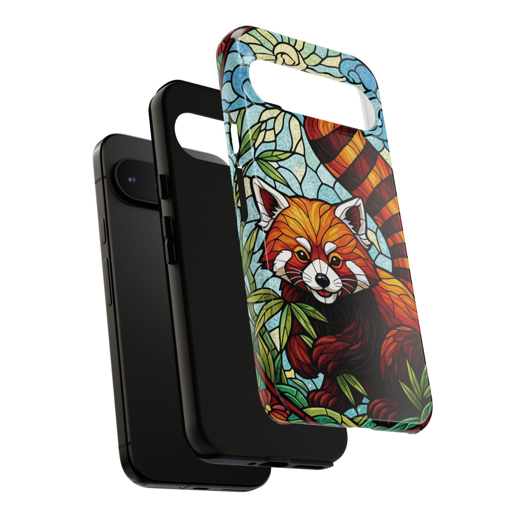 Red Panda Stained Glass Phone Case | Samsung iPhone Pixel