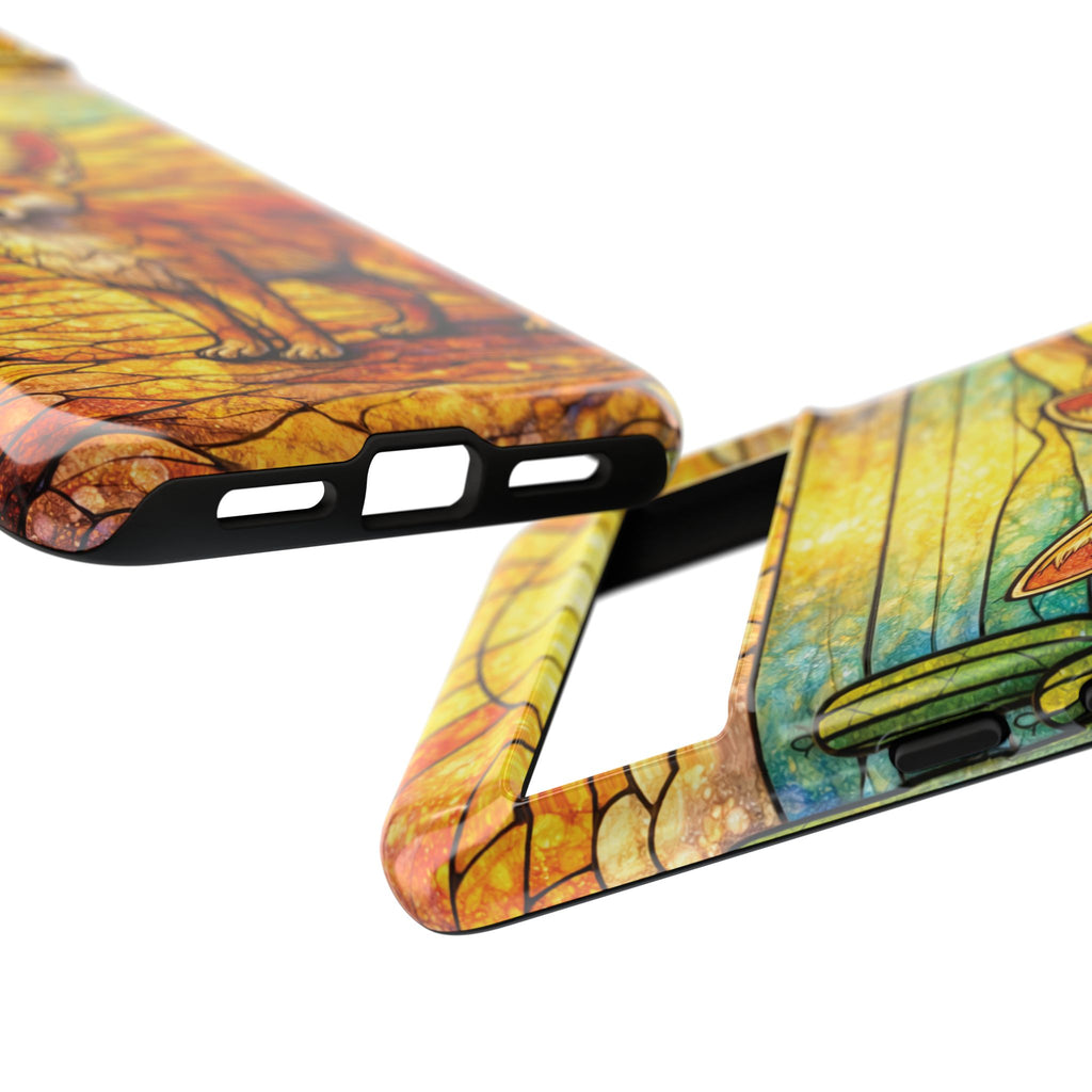 Desert Fox Stained Glass Phone Case — Galaxy & iPhone Pixel Compatible