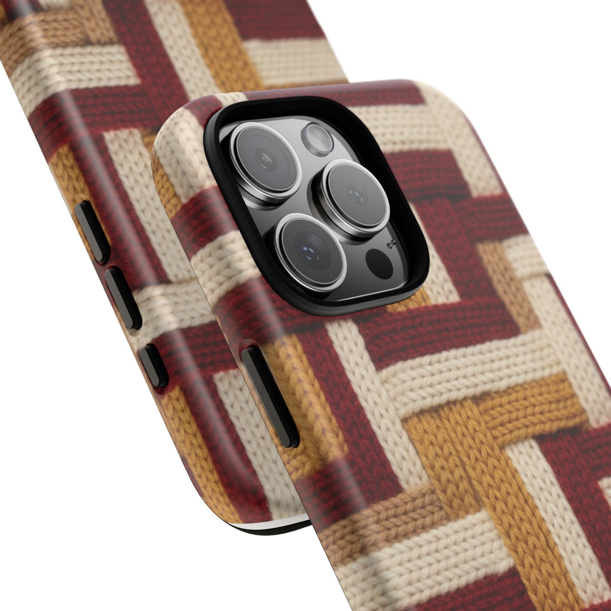 Yarn Pattern Phone Case Cozy Knit Texture Smartphone Protective Cover Elegant Design Mobile Device Cases for Samsung iPhone Pixel Models