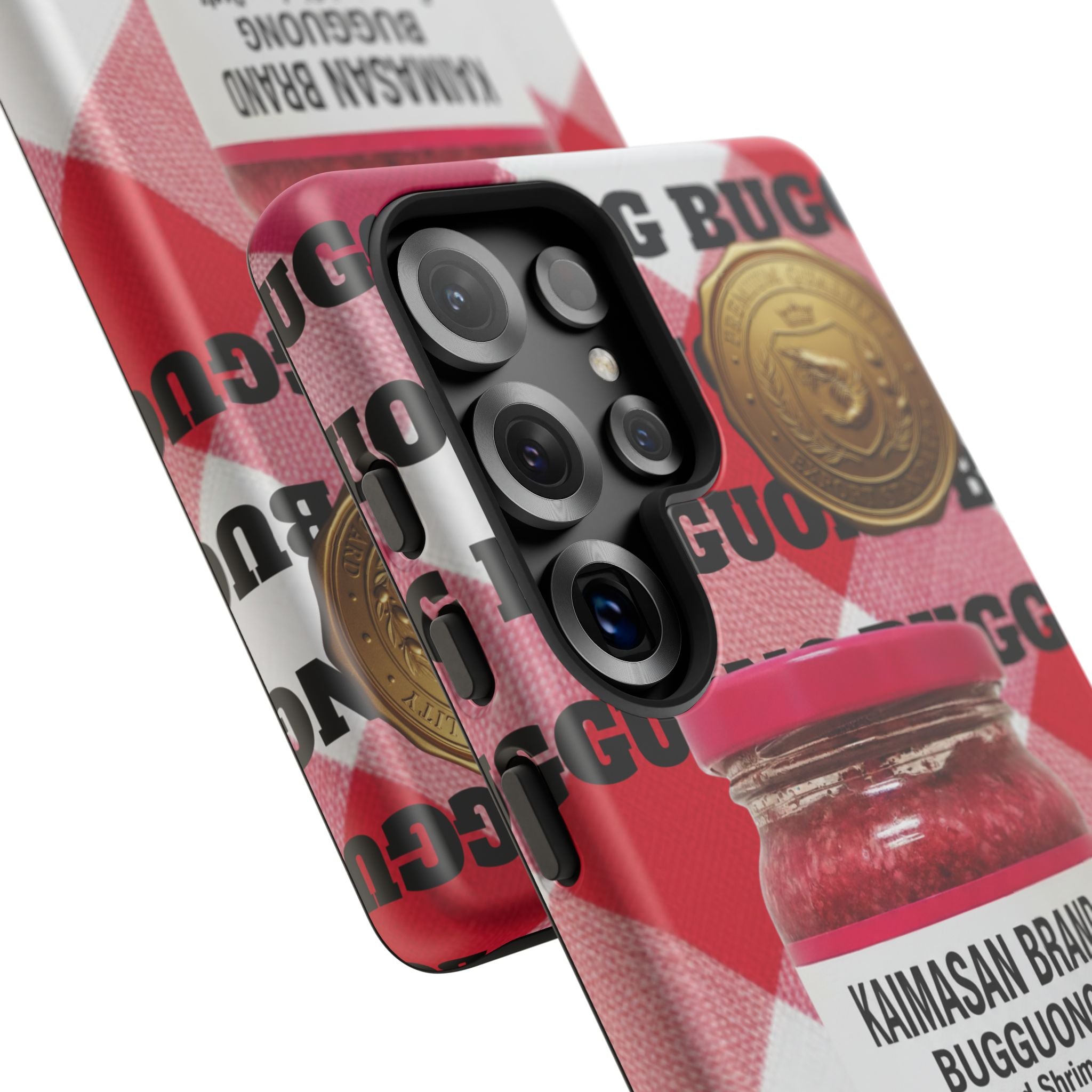 Red Gingham Phone Case Filipino Food Lover Gingham Pattern Phone Accessory Foodie Philippine Cuisine Lover Gift for Foodies