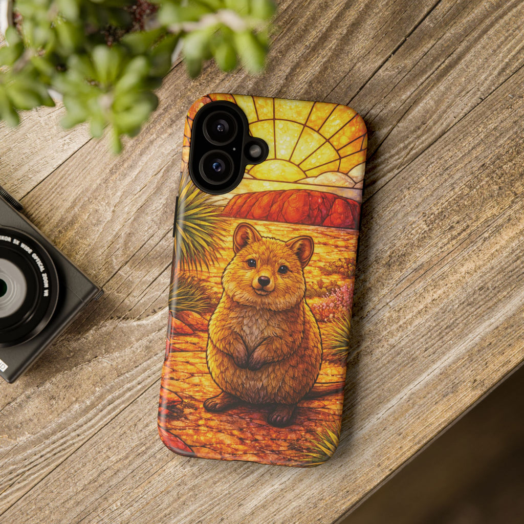 Quokka Stained-Glass Phone Case — Galaxy, iPhone & Pixel
