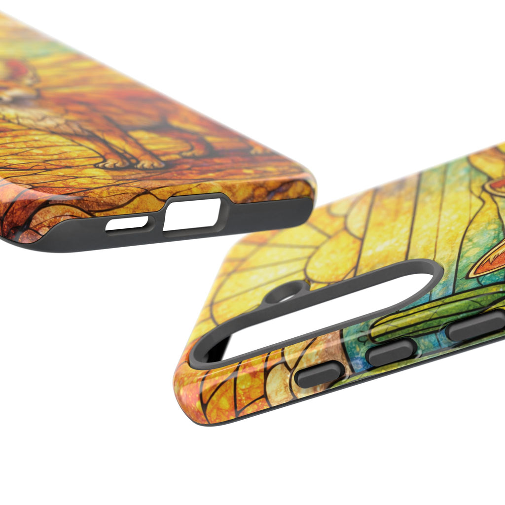 Desert Fox Stained Glass Phone Case — Galaxy & iPhone Pixel Compatible