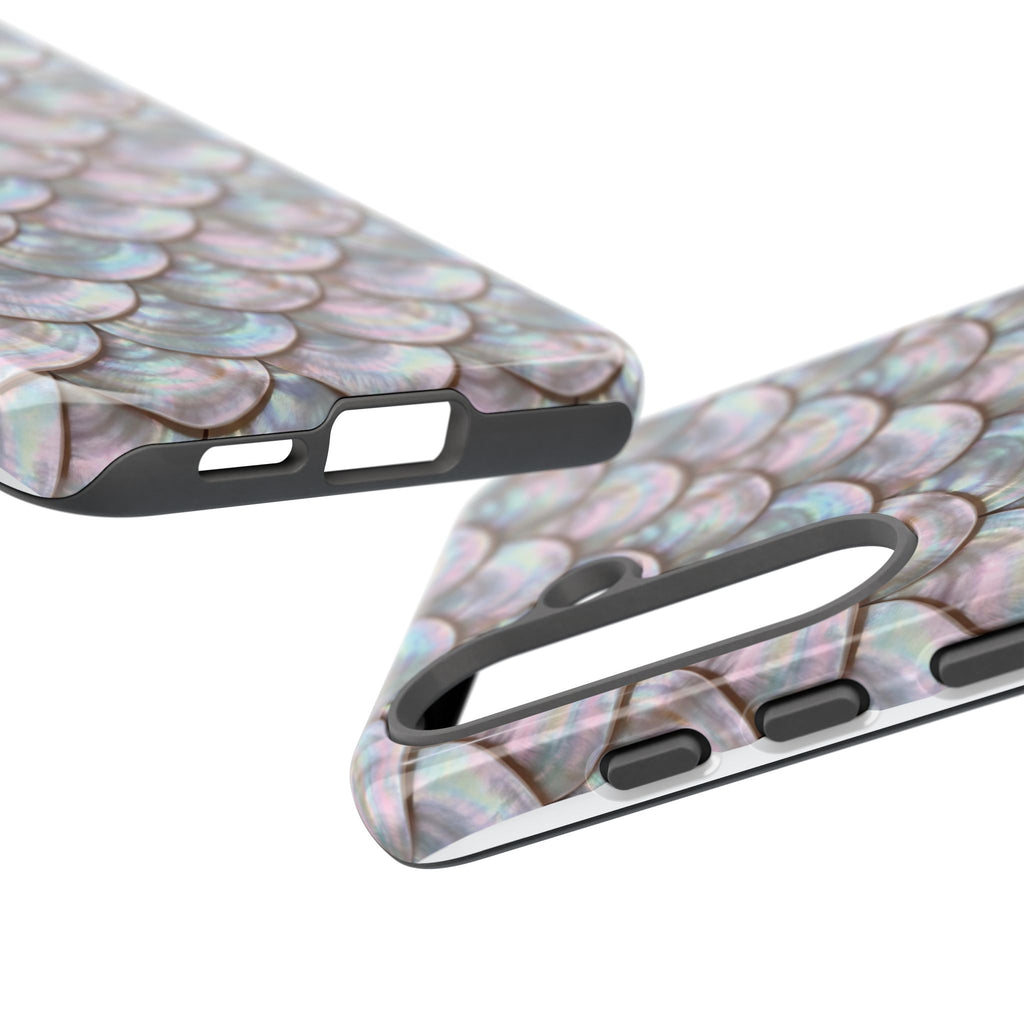 Mother of Pearl Scallop Scale Phone Case — Luxury Galaxy iPhone & Pixel