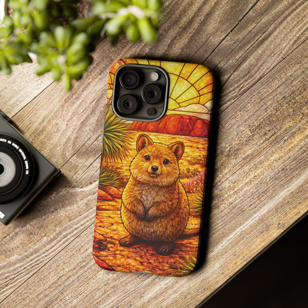 Quokka Stained-Glass Phone Case — Galaxy, iPhone & Pixel