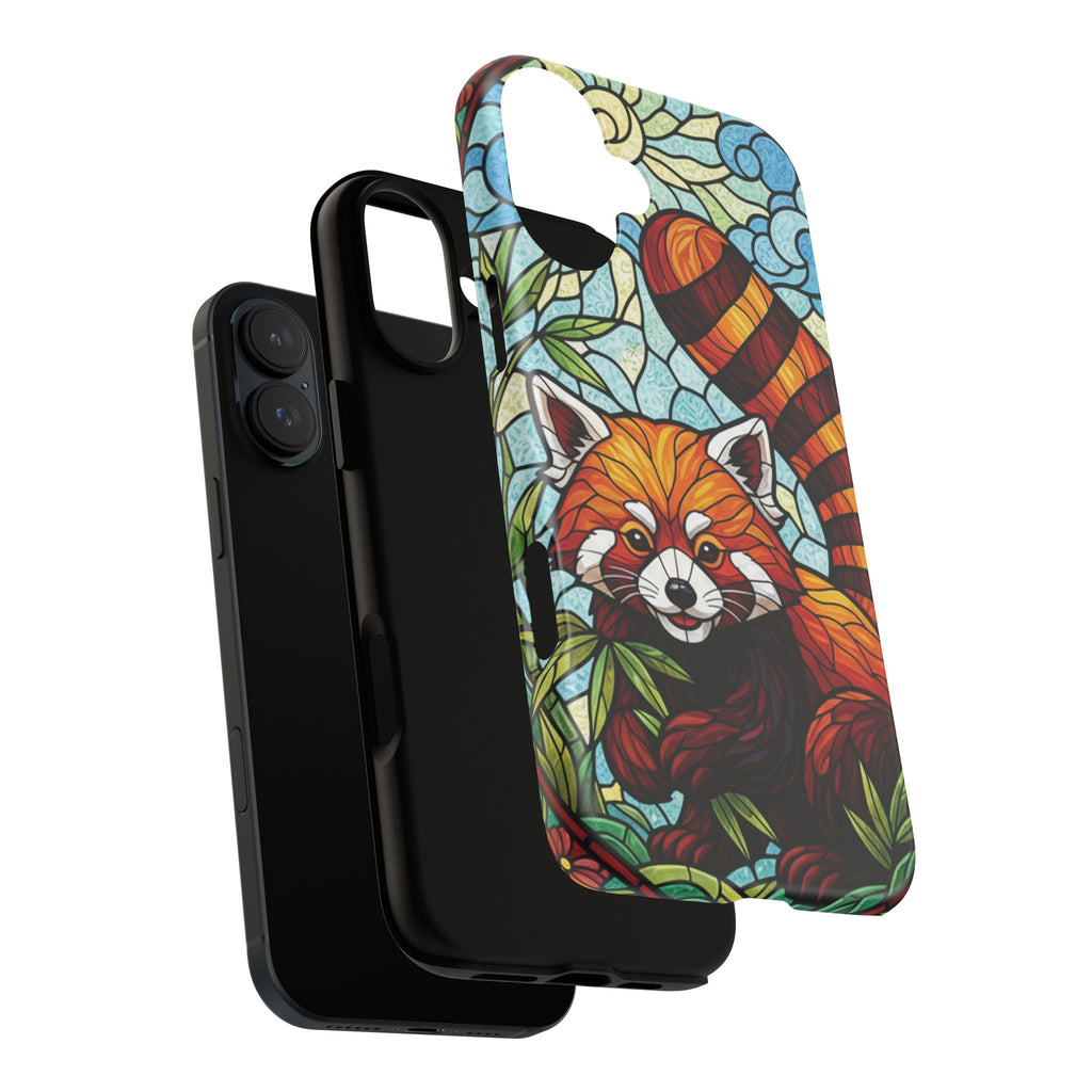 Red Panda Stained Glass Phone Case | Samsung iPhone Pixel