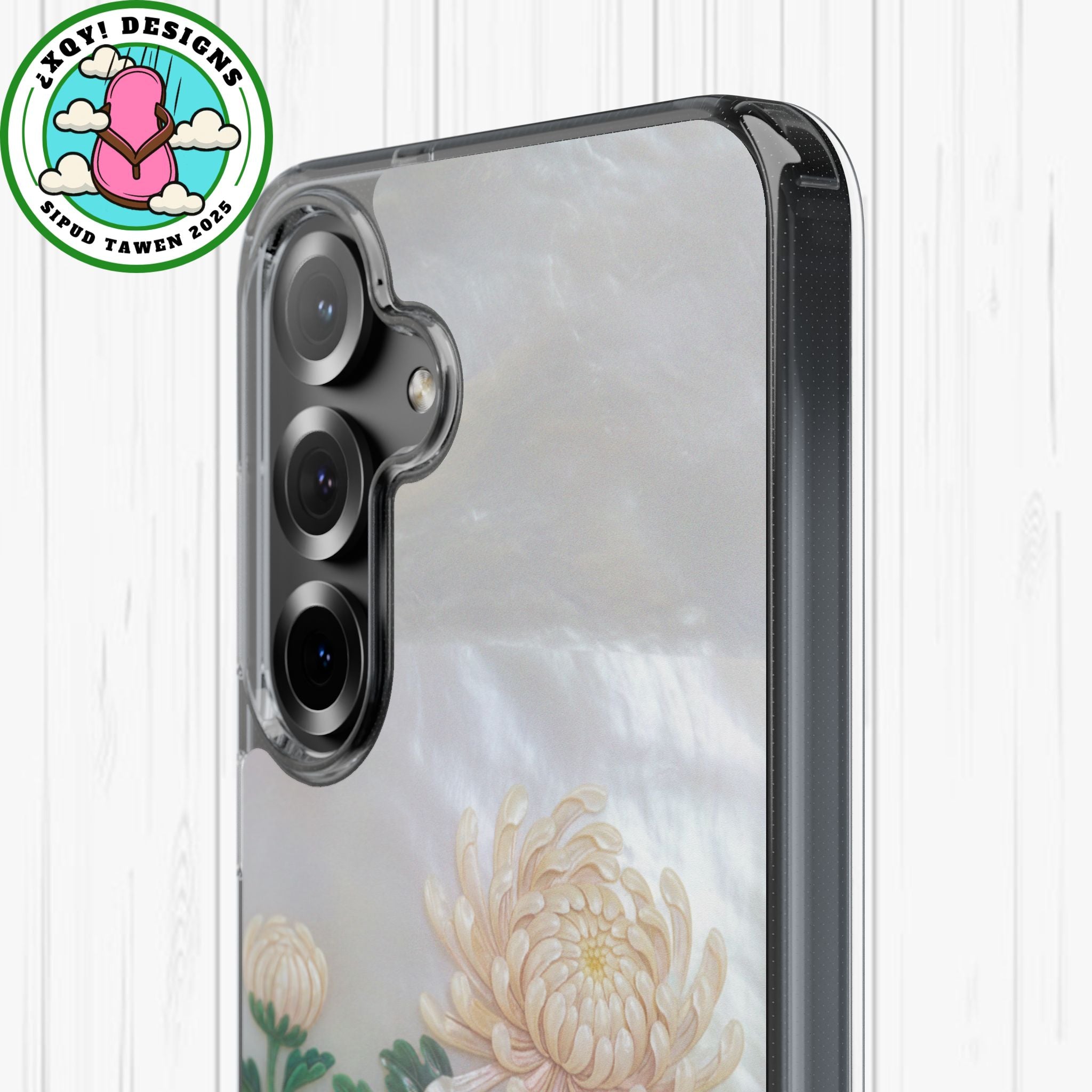Mother of pearl inlay Phone Case Nacre art panel Chinese mother of pearl flowers Chrysanthemum wall art design elegant luxury  gift