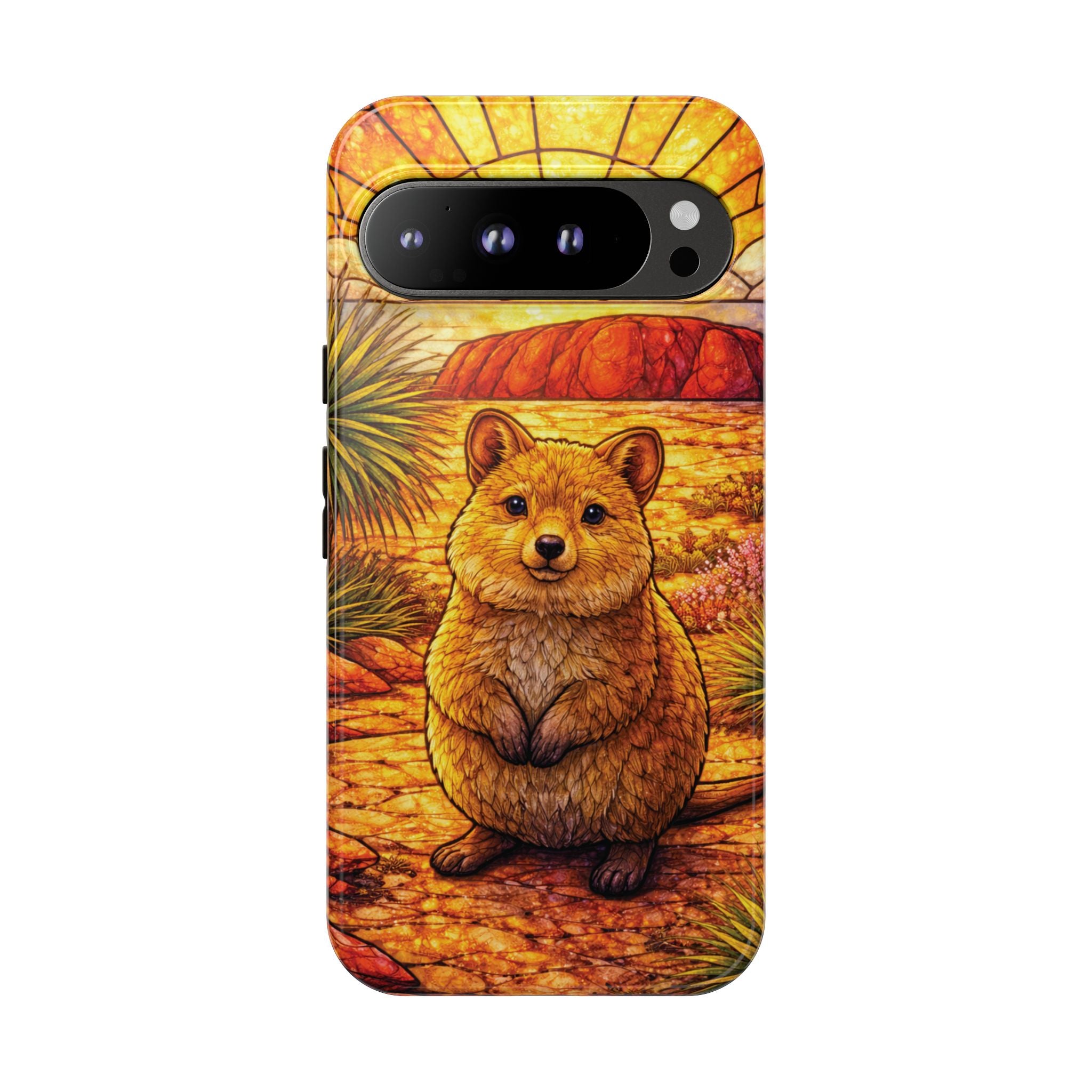 Quokka Stained-Glass Phone Case — Galaxy, iPhone & Pixel