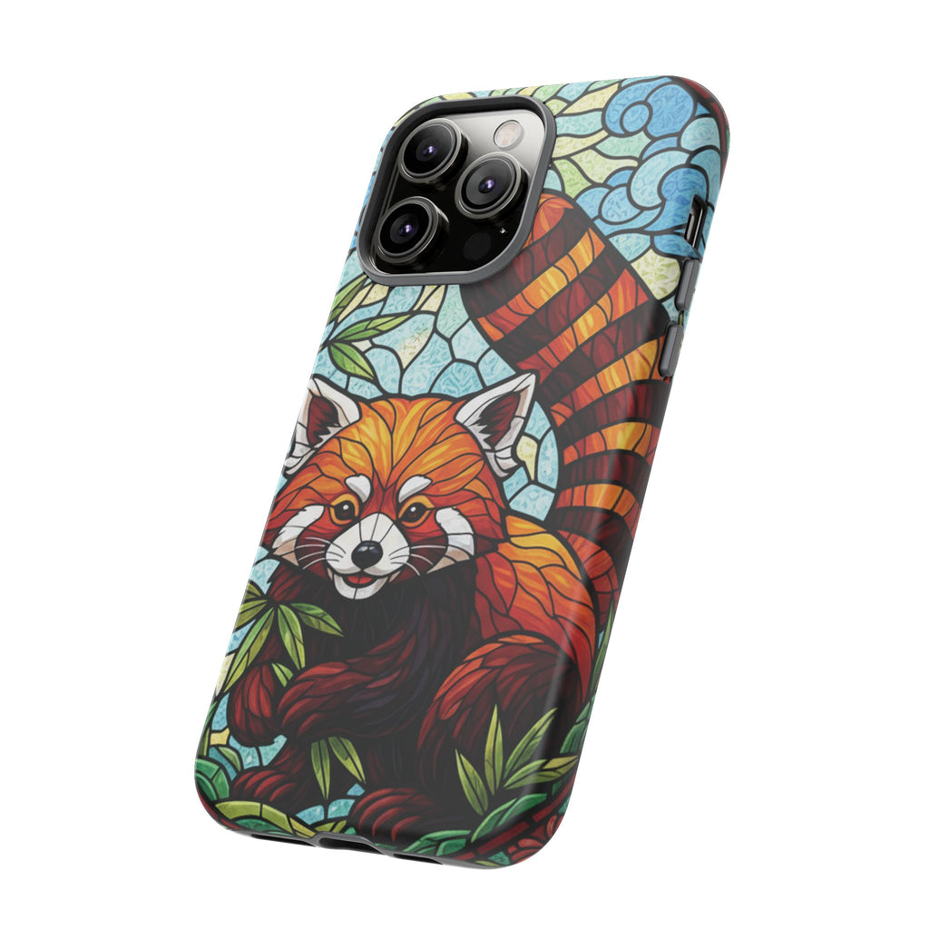 Red Panda Stained Glass Phone Case | Samsung iPhone Pixel