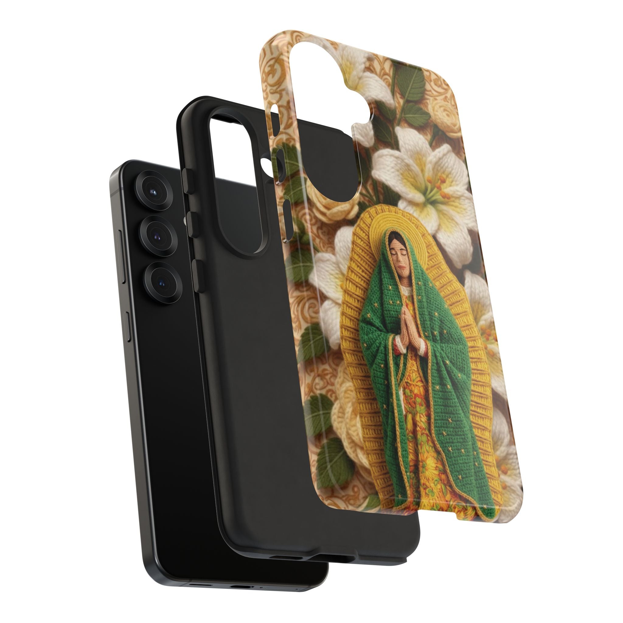 Sacred Our Lady of Guadalupe Virgin Mary Devotional Phone Case iPhone Samsung Galaxy Google Pixel Religious Textured Art Cover Gift