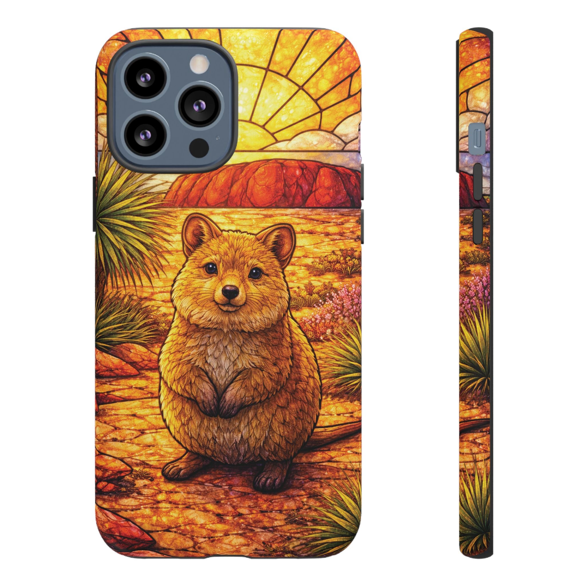 Quokka Stained-Glass Phone Case — Galaxy, iPhone & Pixel