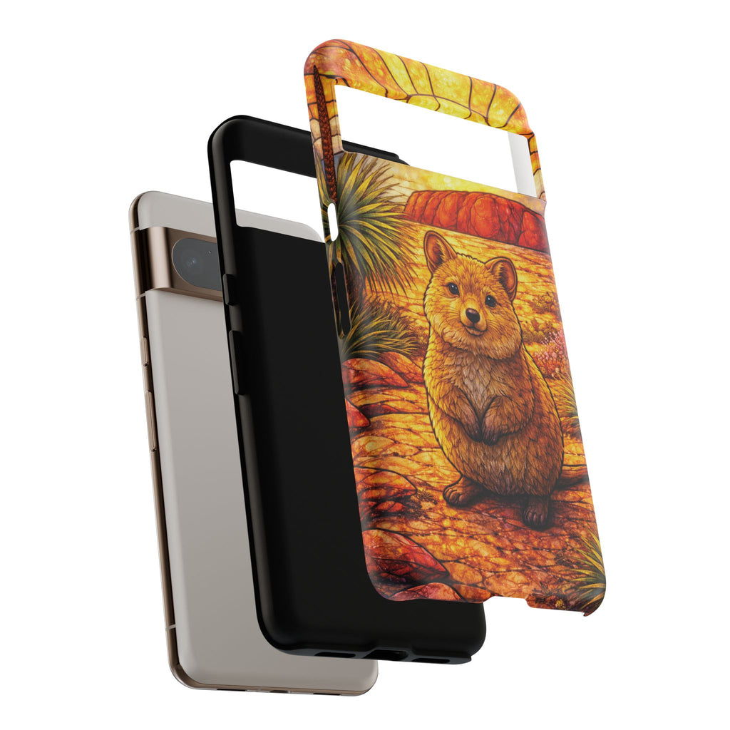 Quokka Stained-Glass Phone Case — Galaxy, iPhone & Pixel