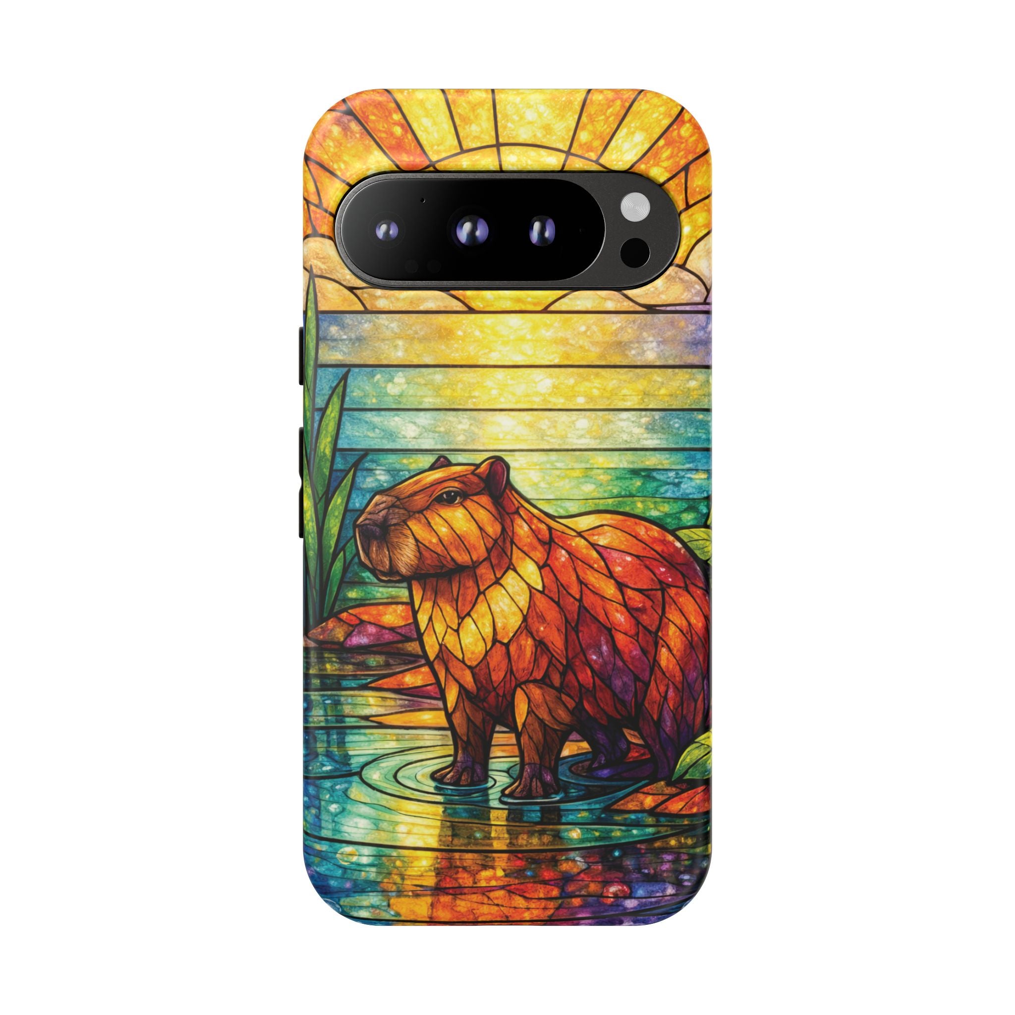 Capybara Stained Glass Galaxy Phone Case — "Tough Cases"