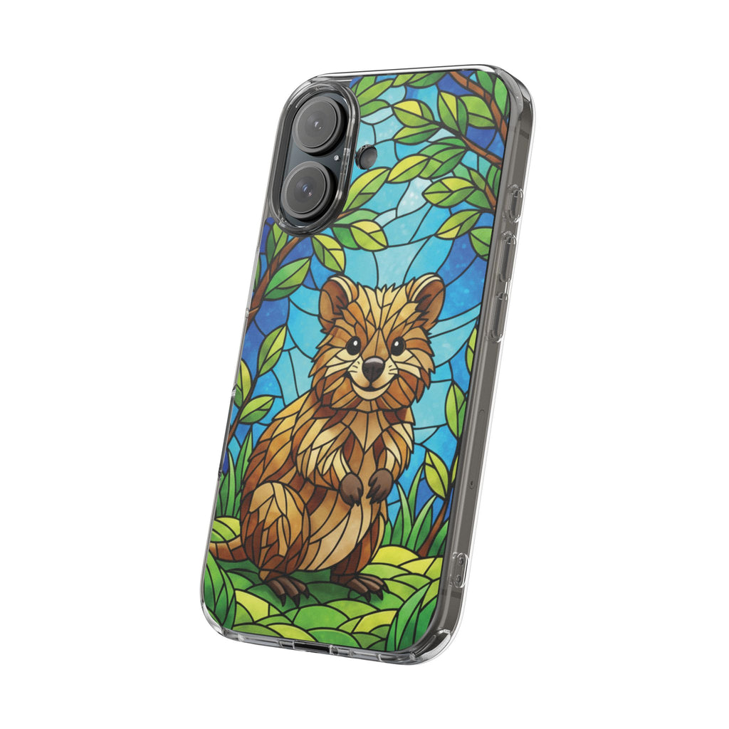 Quokka Phone Case Design Art Mobile Cover Phone Protection Device Skin Animal Print Stained Glass Art Australian Wildlife Gift Idea Phone