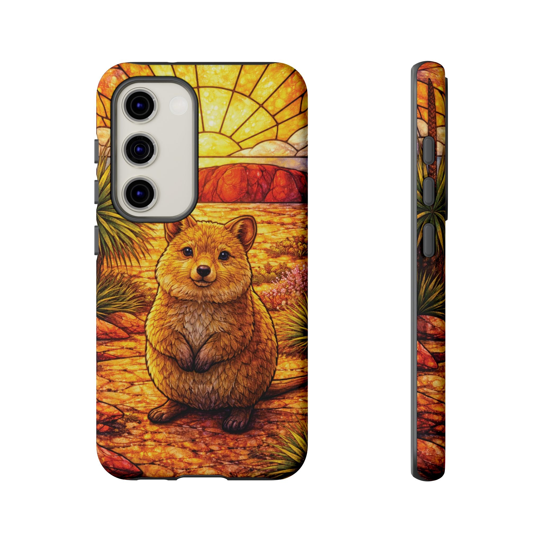 Quokka Stained-Glass Phone Case — Galaxy, iPhone & Pixel