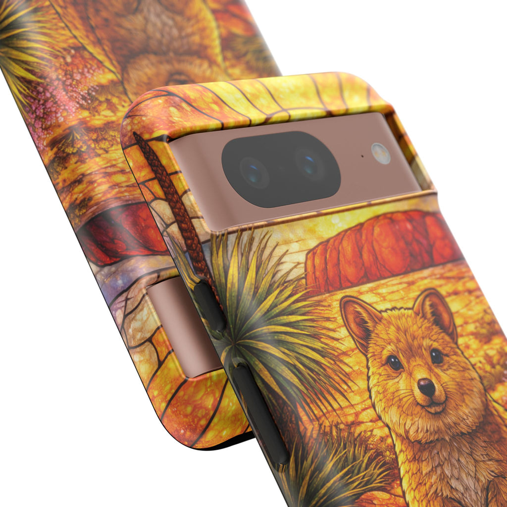 Quokka Stained-Glass Phone Case — Galaxy, iPhone & Pixel