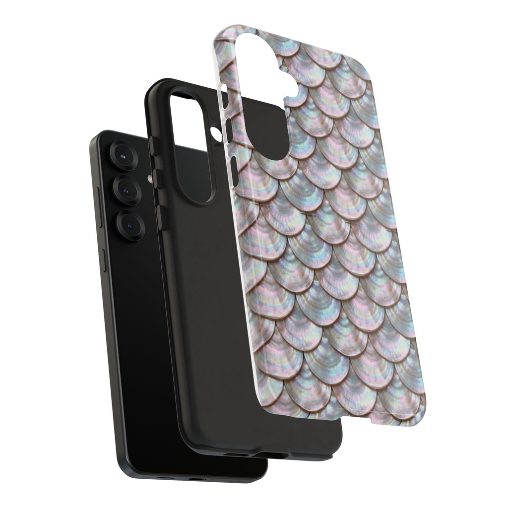 Mother of Pearl Scallop Scale Phone Case — Luxury Galaxy iPhone & Pixel
