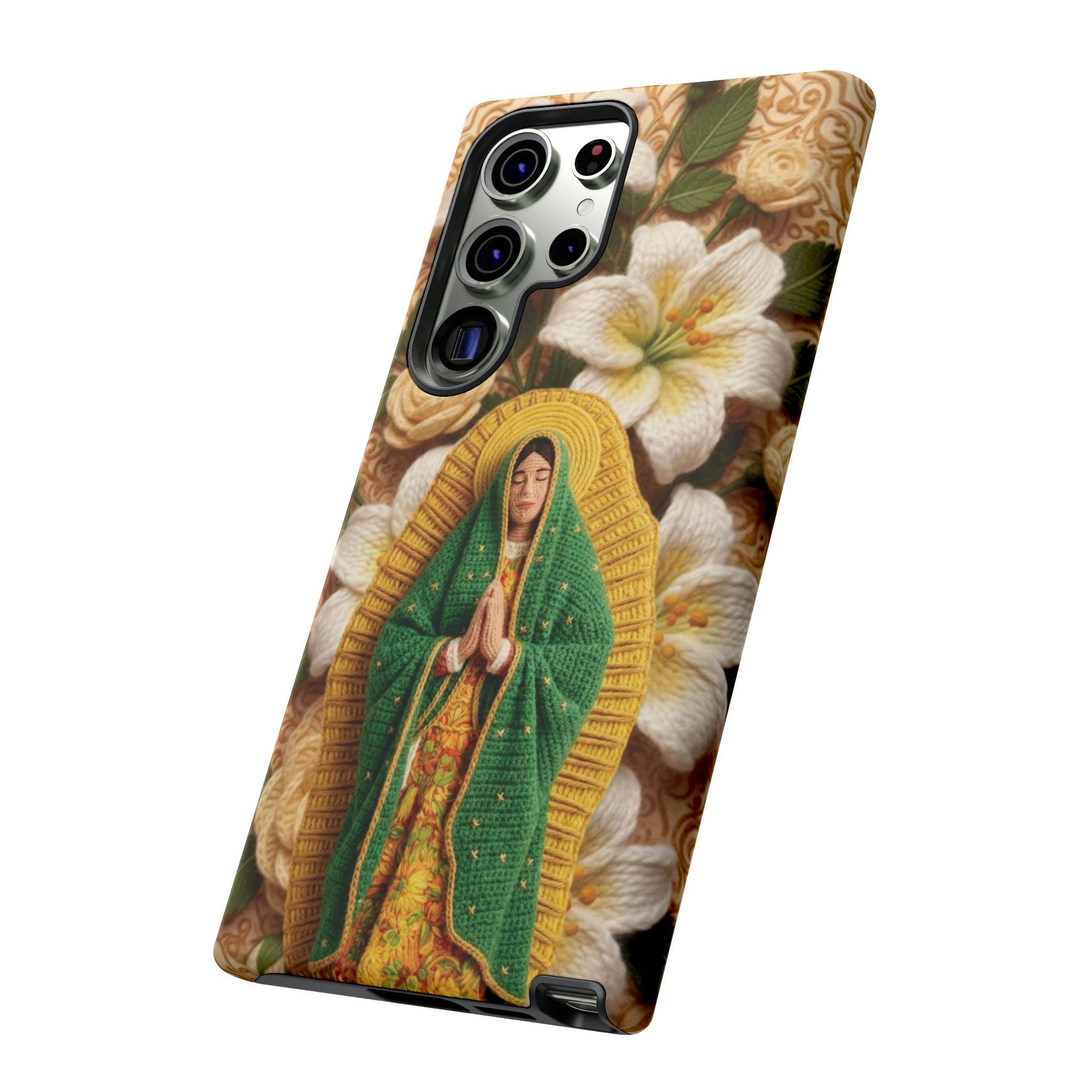 Sacred Our Lady of Guadalupe Virgin Mary Devotional Phone Case iPhone Samsung Galaxy Google Pixel Religious Textured Art Cover Gift
