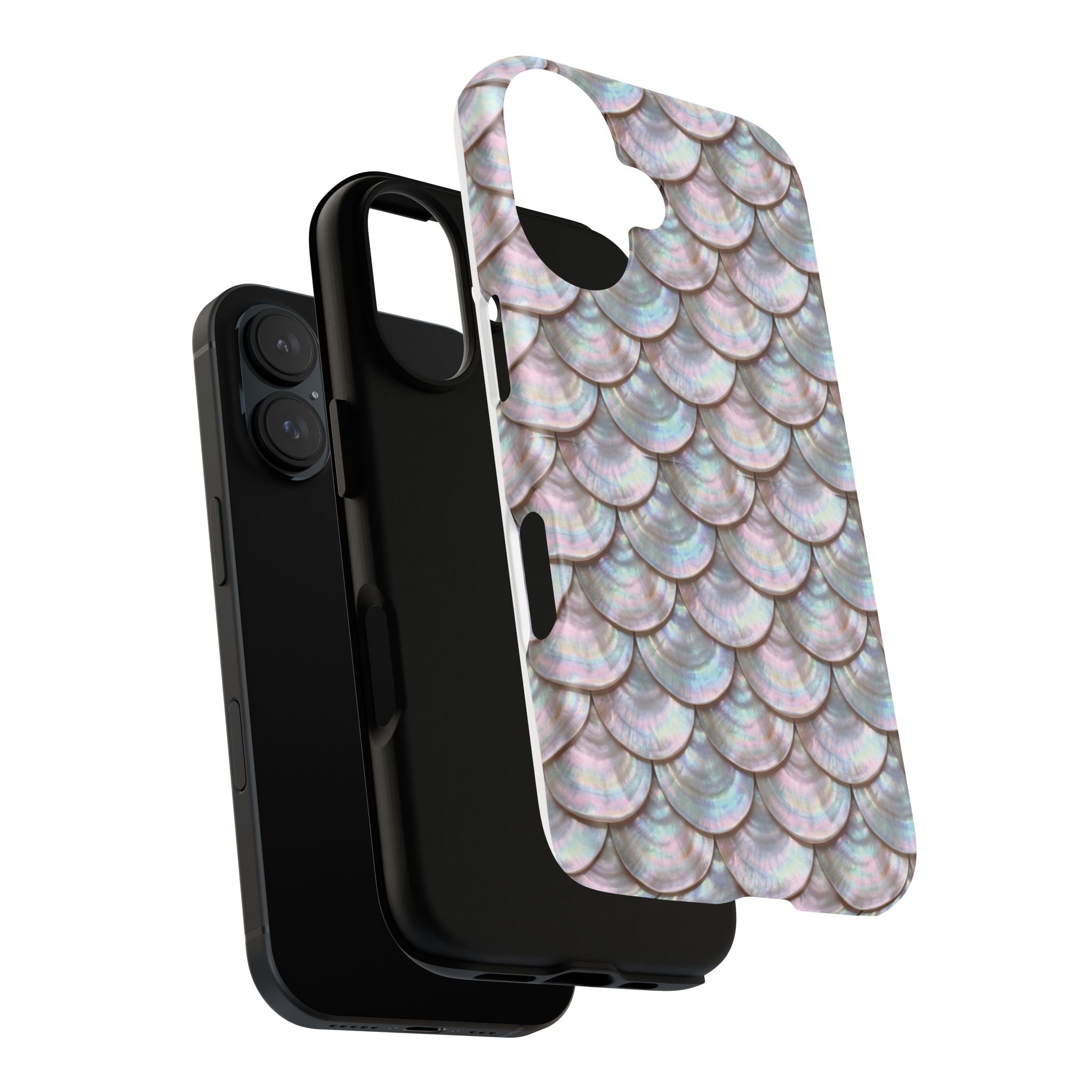 Mother of Pearl Scallop Scale Phone Case — Luxury Galaxy iPhone & Pixel