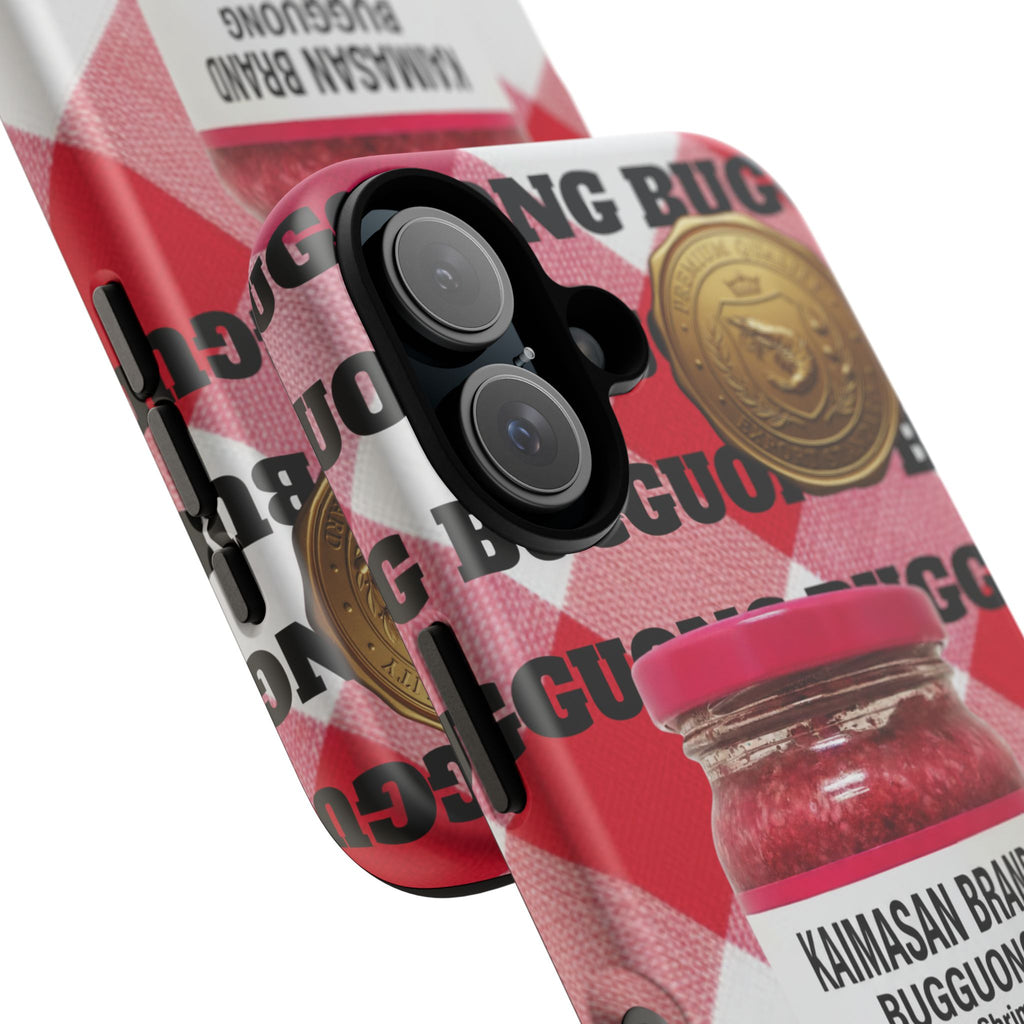 Red Gingham Phone Case Filipino Food Lover Gingham Pattern Phone Accessory Foodie Philippine Cuisine Lover Gift for Foodies