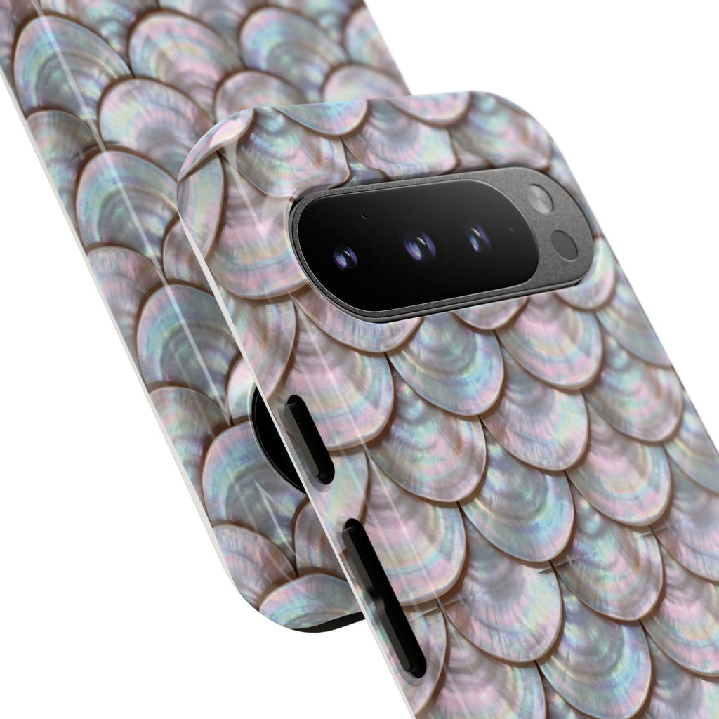 Mother of Pearl Scallop Scale Phone Case — Luxury Galaxy iPhone & Pixel