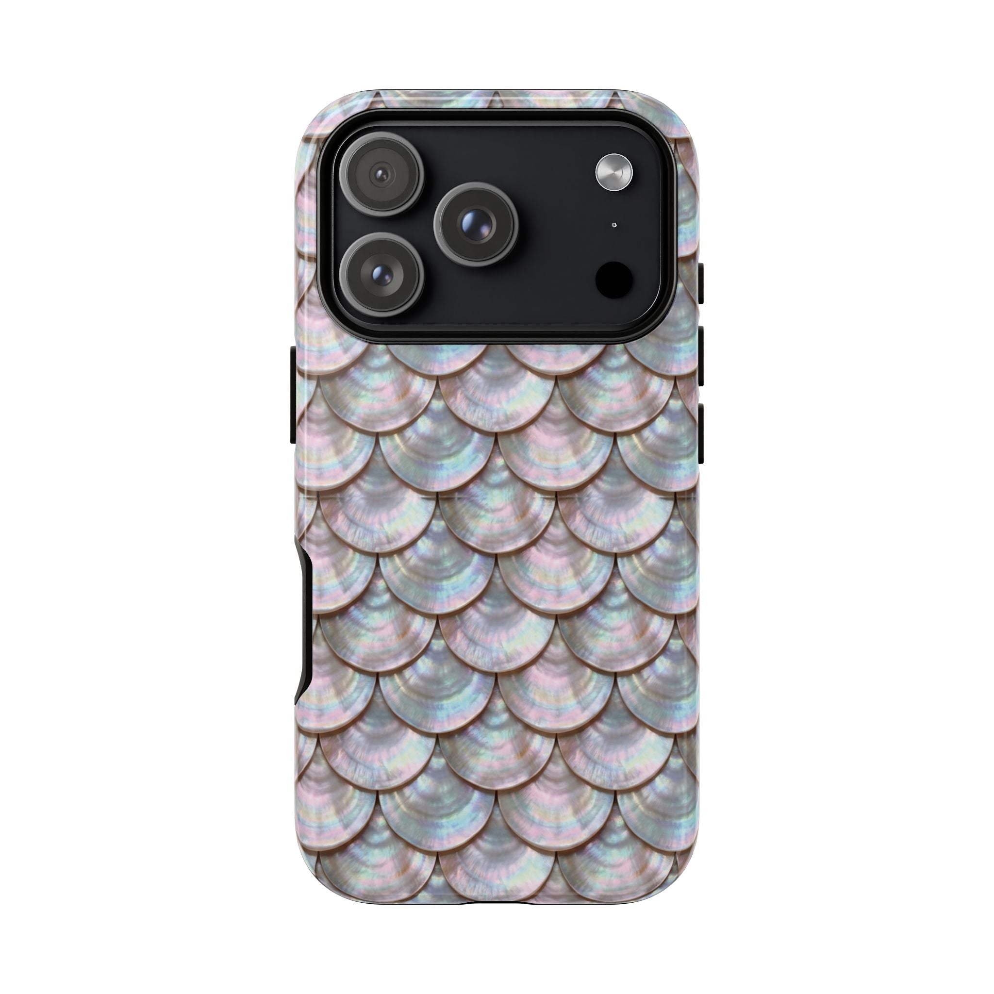 Mother of Pearl Scallop Scale Phone Case — Luxury Galaxy iPhone & Pixel