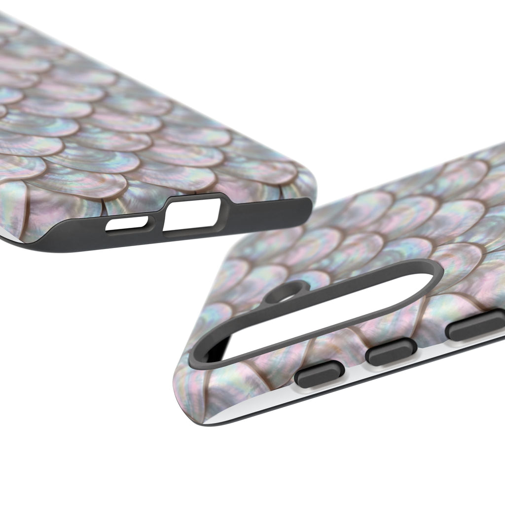 Mother of Pearl Scallop Scale Phone Case — Luxury Galaxy iPhone & Pixel