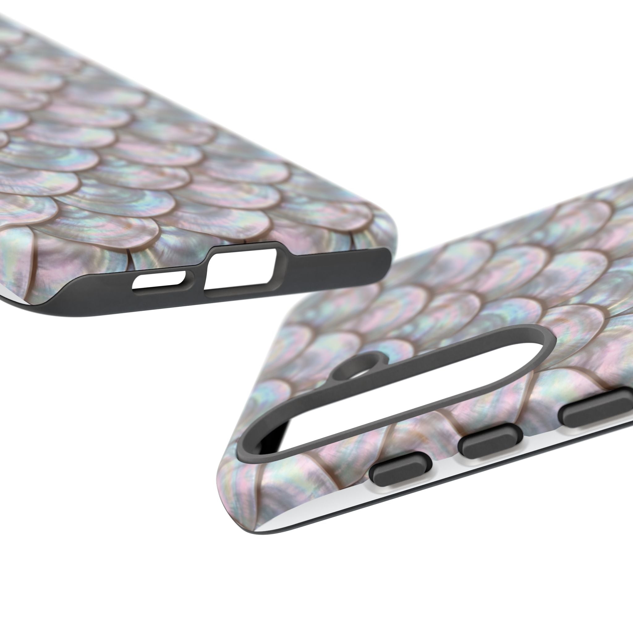 Mother of Pearl Scallop Scale Phone Case — Luxury Galaxy iPhone & Pixel