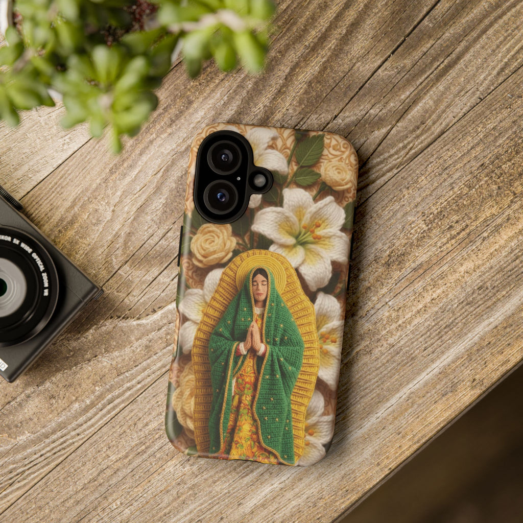 Sacred Our Lady of Guadalupe Virgin Mary Devotional Phone Case iPhone Samsung Galaxy Google Pixel Religious Textured Art Cover Gift