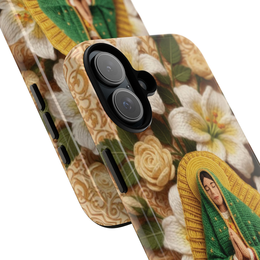 Sacred Our Lady of Guadalupe Virgin Mary Devotional Phone Case iPhone Samsung Galaxy Google Pixel Religious Textured Art Cover Gift