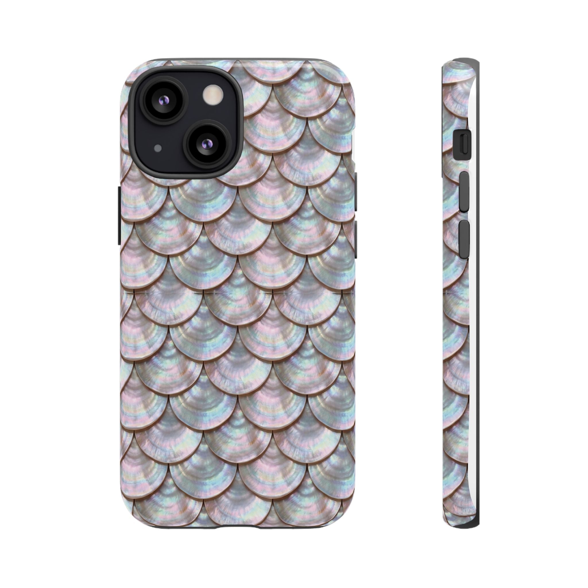 Mother of Pearl Scallop Scale Phone Case — Luxury Galaxy iPhone & Pixel
