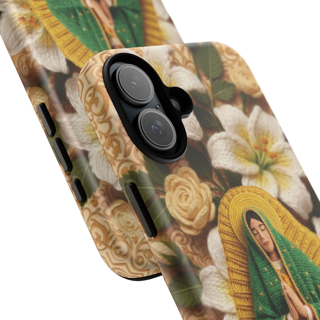 Sacred Our Lady of Guadalupe Virgin Mary Devotional Phone Case iPhone Samsung Galaxy Google Pixel Religious Textured Art Cover Gift