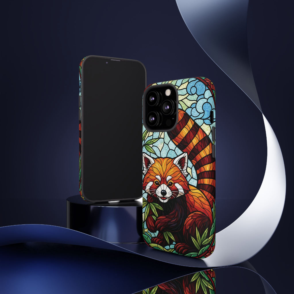 Red Panda Stained Glass Phone Case | Samsung iPhone Pixel